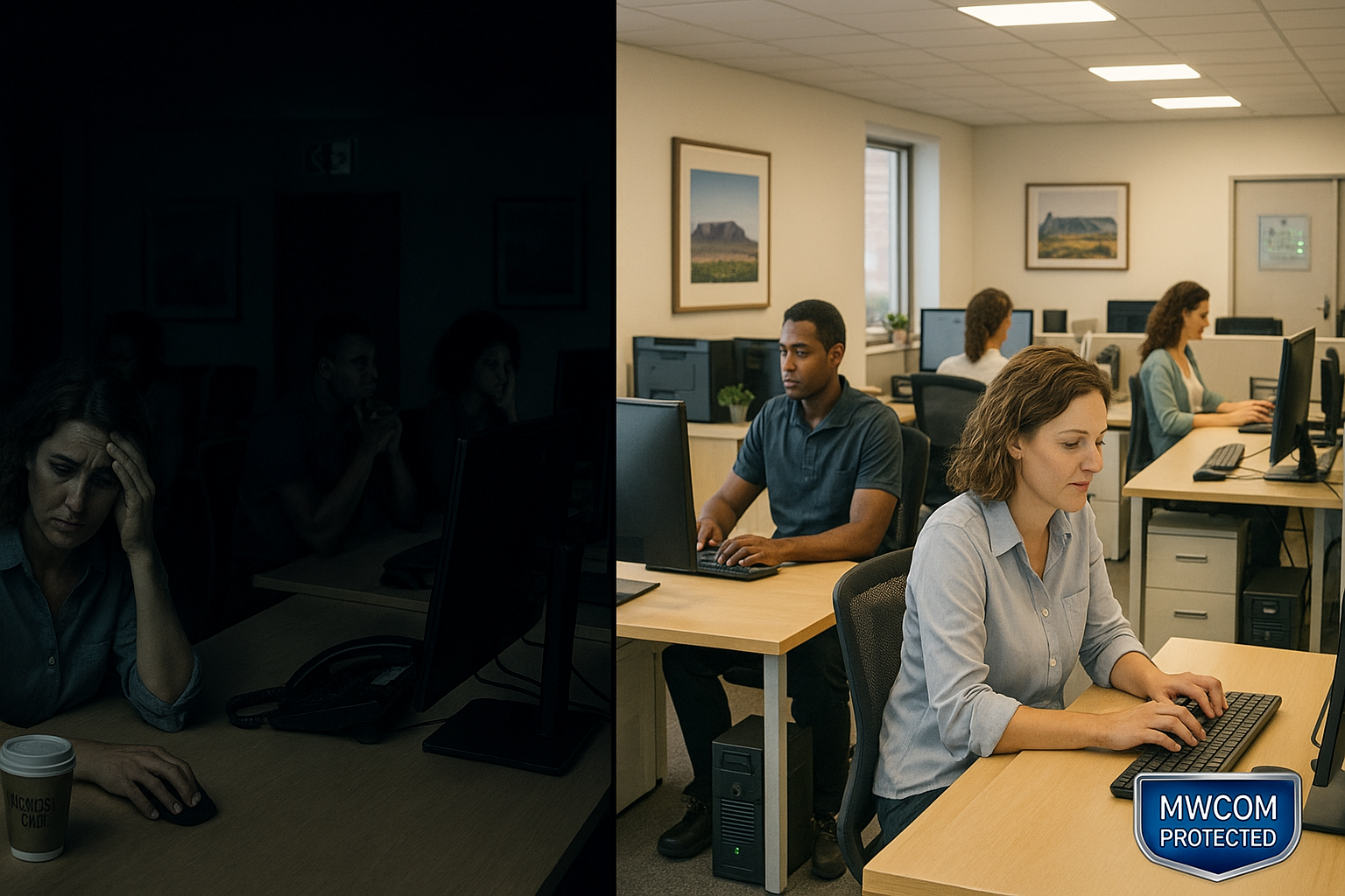 Business staying online during load shedding with MWCOM solutions