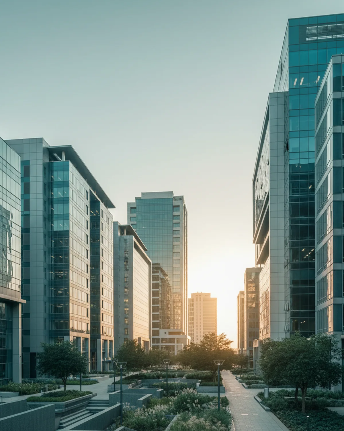 Midrand business district skyline — MWCOM business internet and VoIP