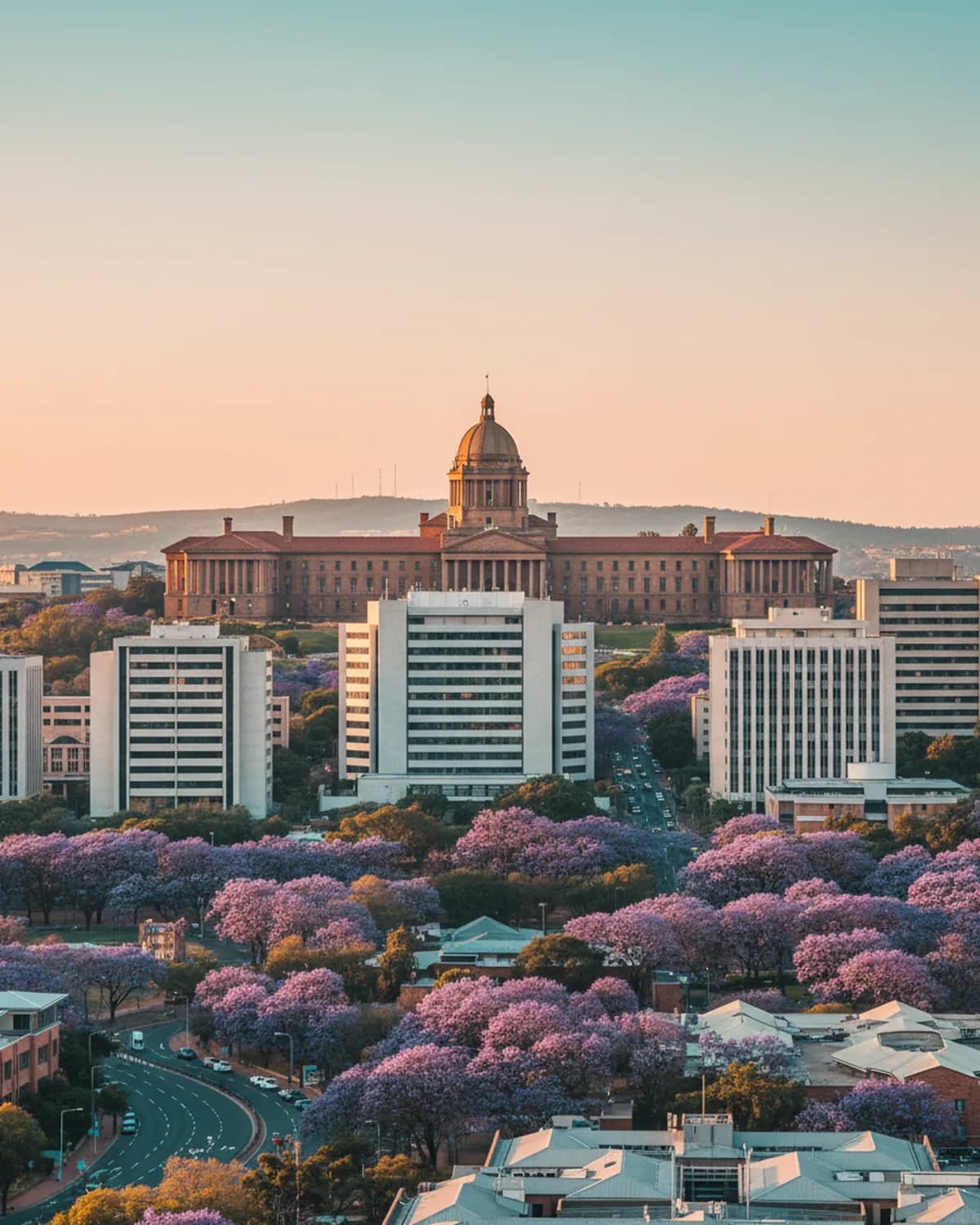 Pretoria business district skyline — MWCOM business internet and VoIP