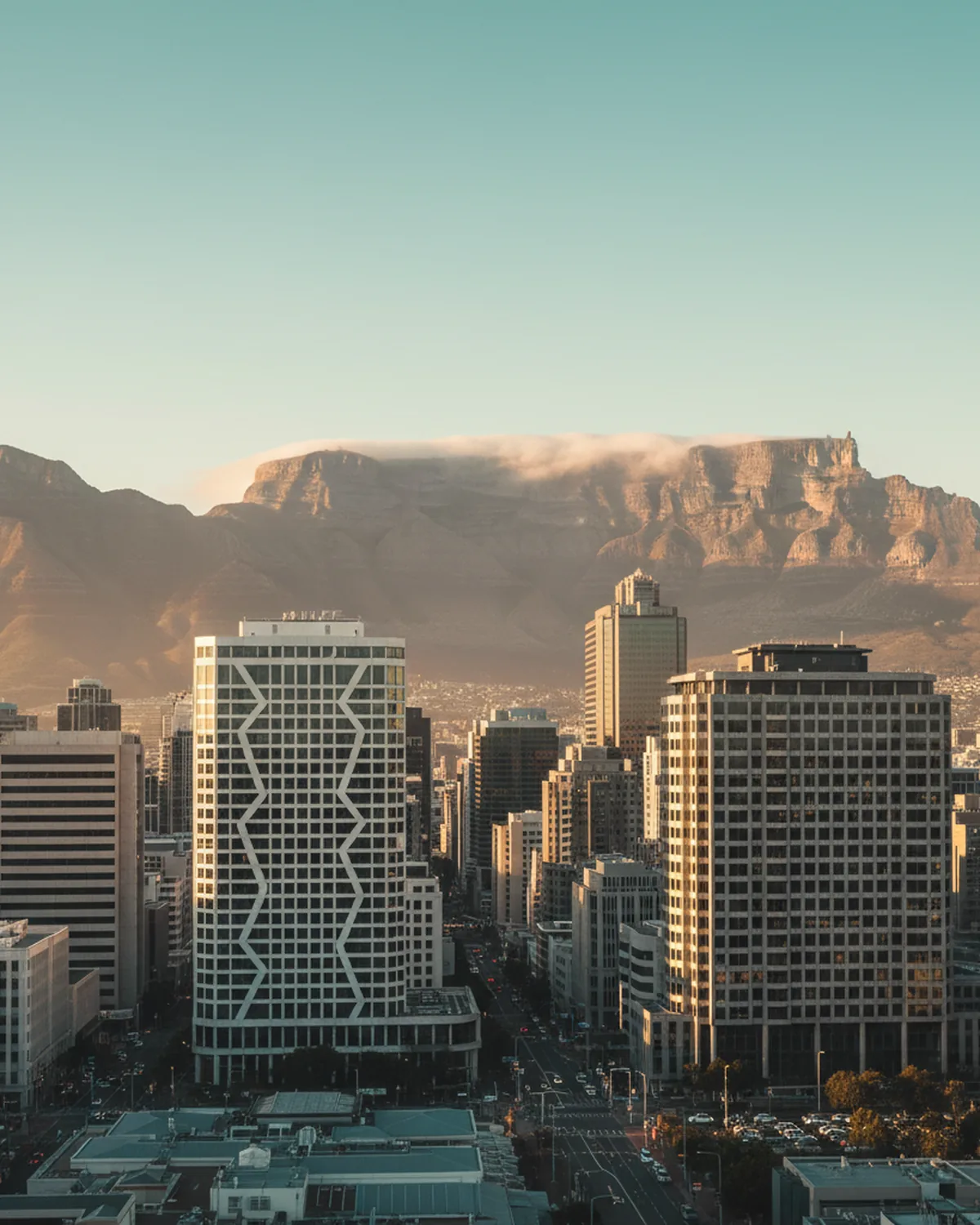 Cape Town business district skyline — MWCOM business internet and VoIP