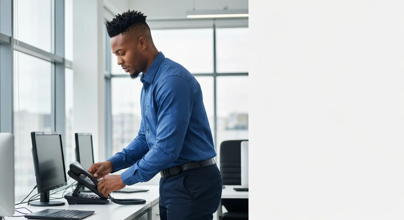 Cloud PBX for a South African business — hosted phone system running across desk phones, laptops and mobile