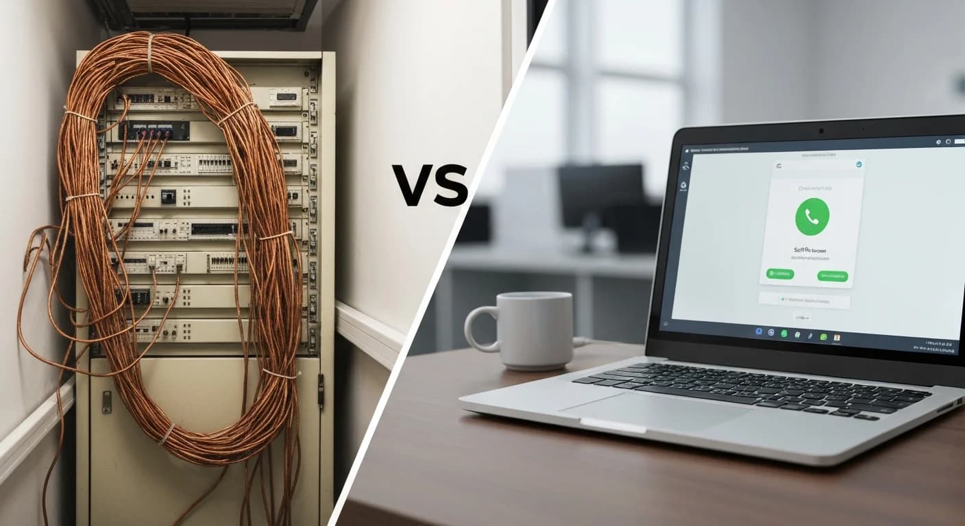 Cloud PBX versus on-premise PBX cost comparison for a South African business